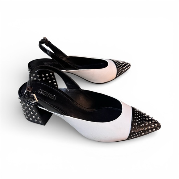 🖤MICHAEL by Michael Kors Black and White Studded Heels 🖤 - Picture 3 of 3